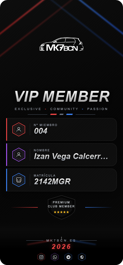 Tarjeta VIP Izan Vega Calcerrada