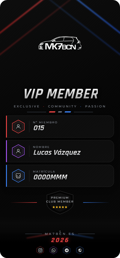 Tarjeta VIP Lucas Vázquez