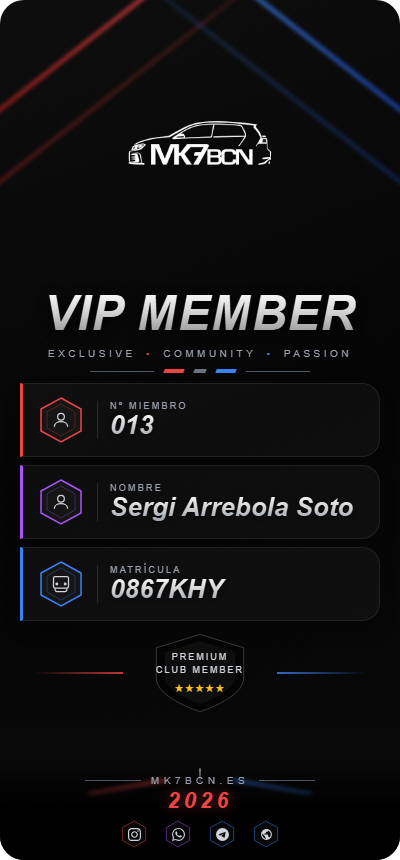 Tarjeta VIP Sergi Arrebola Soto