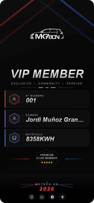 Tarjeta VIP Jordi Muñoz Granado
