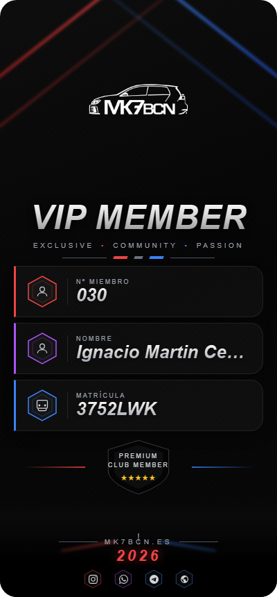 Tarjeta VIP Ignacio Martin Cervantes