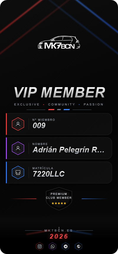 Tarjeta VIP Adrián Pelegrín Romero