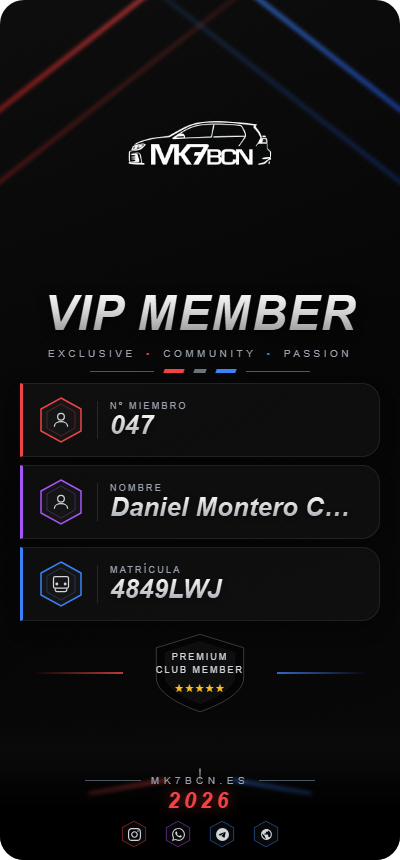 Tarjeta VIP Daniel Montero Caudet