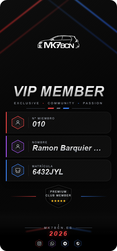 Tarjeta VIP Ramon Barquier Rosillo